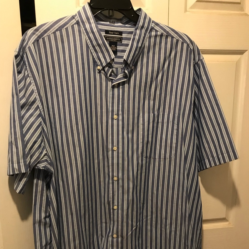 Saddlebred tall man, easy care, 3XLT, short sleeve